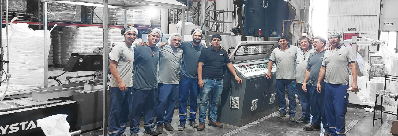 Cutter compactor integrated recycling line for BOPP in Argentina